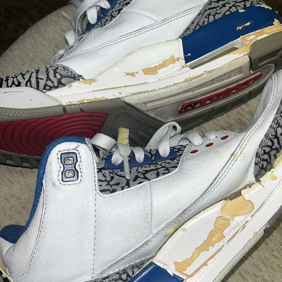 Size 9 - Air Jordan 3 Retro 2011 True Blue Project Restoration Ready Shoes - Picture 15 of 15